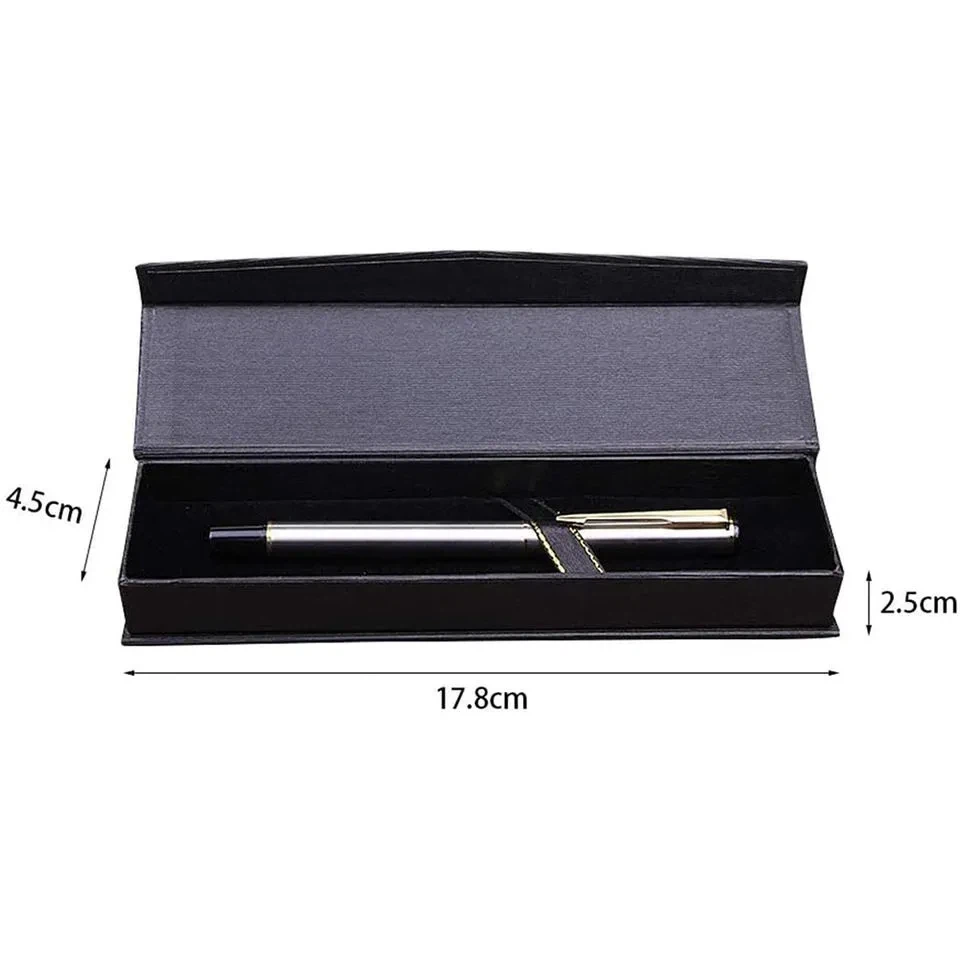 Customization Promotional Cardboard Cheap Personalized Luxury Black Luxury Magnet Cushion Jewelry Ballpoint Pencil Pen Gift Box